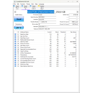 Hard-Disk 3.5" HDD SATA 250GB Maxtor STM3250310AS (sn 6RY5P6C5) [MS] 