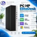 PC Ricondizionato HP EliteDesk 800 G3 SFF I5-7400 RAM 16GB SSD 500GB W11