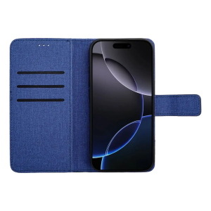 Custodia Gomma Book Case per XIAOMI Redmi 14C Blu