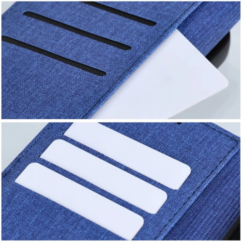 Custodia Gomma Book Case per XIAOMI Redmi 14C Blu
