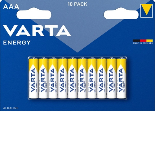 10 Batterie Mini Stilo, AAA, Micro, 4103, LR03, LR3, MN2400, 1,5v Alkaline Varta Energy