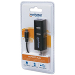 Card reader Lettore/Scrittore di Memorie esterno Micro USB con hub USB OTG compatto a 3 porte