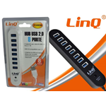 Hub USB 2.0 8 Porte per PC Bianco Linq IT-H808