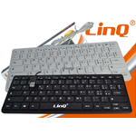 Tastiera compatta e Slim USB per Pc Desktop e Notebook Nera Linq KM-681