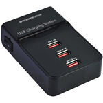 Carica Batterie Mediacom USB multiplo 3 USB 3A Nero (1x2.1A + 2x0,5/1A) M-USBPS3SB