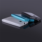 Custodia in TPU Effetto Metallico Azzurro per Microsoft Lumia 435