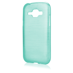 Custodia in TPU Effetto Metallico Verde per Samsung Galaxy J1 SM-J100H