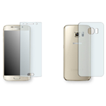 2 Pellicole GT per Samsung Galaxy S6 Edge SM-G925F, 1 Fronte Small 1 Retro, Glass Tempered 9H, Antigraffio Antiriflesso