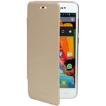 Flip Case Oro per Mediacom PhonePad Duo S470