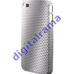 Cover in PVC Airhole Silver/Argento x iPhone 4 (CPH-15) Keyteck