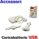 KIT Completo Alimentazione Casa Auto per iPhone/ iPad