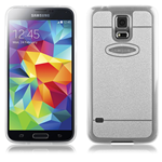 Custodia TPU Trasparente Trendy Brillantinata Silver Samsung Galaxy S5 SM-G900F