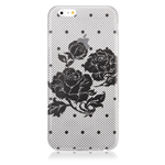 Custodia TPU Trasparente Rosa Nera Apple iPhone 5S / 5 