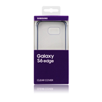 Custodia Trasparente Bordo Nero EF-QG925BB Originale per Samsung Galaxy S6 EDGE SM-G925F