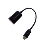 Cavo Micro USB 2.0 OTG USB Femmina Nero 10cm Mediacom M-CUSBOTG Smartphone/Tablet