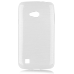 Custodia in TPU Effetto Metallico Bianco per LG L50 (D213N)