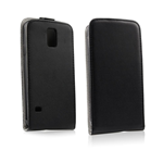 Custodia in Ecopelle Slim Nera Verticale Slot Carta di Credito Huawei Ascend P8