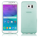 Custodia TPU Trasparente Trendy Brillantinata Verde Samsung Galaxy S6 SM-G920F