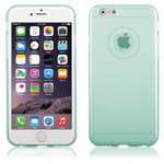 Custodia TPU Trasparente Trendy Brillantinata Verde Apple iPhone 6 Plus 5,5"