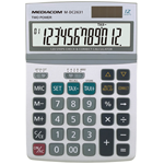 Calcolatrice elettronica a 12 cifre big size Mediacom M-DC2631 12 Digits Desktop Calculator with Check and Correct