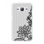 Custodia TPU Trasparente Fiori Neri LG Spirit C70 4G (H440N)