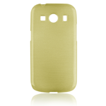 Custodia in TPU Effetto Metallico Oro per Samsung Galaxy ACE 4 LTE G357