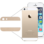 Ricambio Adesivo Ultra Slim Top e Bottom Glass White Gold Oro Apple iPhone 5S 