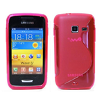 Custodia in TPU Rosso S-LINE x Samsung S5380 Wave Y