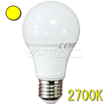 Lampada Goccia A60 LED E27 7W/40W 470LM VT-1828 2700K V-TAC Luce Bianca Calda 