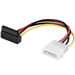 Cavo di alimentazione per HDD serial ATA (conn. Molex 4p M a SATA 15p F 90°), 13cm