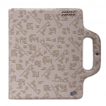 Custodia in Ecopelle Beige con Maniglie per Apple New iPad (iPad 3) / iPad 2