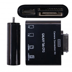 Card Reader e USB 5 in 1 Nero per Samsung Galaxy Tab