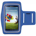 Custodia fascia Sport da Braccio Blu per correre per Samsung i9505 / i9500 Galaxy S4 / SIV ecc