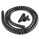 SPIRALE AVVOLGI CAVO FLESSIBILE VULTECH 1.5 MT SN21505 NERA