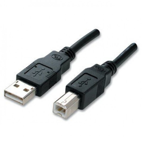 Cavo Stampante USB 2.0 A/B Maschio/Maschio Nero da A maschio a B maschio 1,8 mt MachPower CV-USB-005
