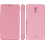 Custodia in PVC e Ecopelle Rosa Flip Cover con calamita per Sony Xperia T LT30P