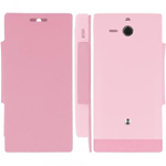 Custodia in PVC e Ecopelle Rosa Flip Cover per Sony Ericsson St25i / Xperia