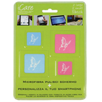 Kit di pulizia per schermi LCD 4 Panni 2 Piccoli + 2 Grandi in Micro fibra