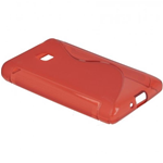 Custodia in TPU Rosso S-Line per LG E430 Optimus L3 II