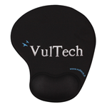 MOUSE PAD TAPPETINO ERGONOMICO PER MOUSE VULTECH MP-02N NERO CON GEL