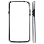 Cornice Bumper TPU Trasparente e Nero per Samsung Galaxy Mega 5.8 / i9150 / i9152