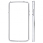 Cornice Bumper TPU Trasparente e Bianco per Samsung Galaxy Mega 5.8 / i9150 / i9152