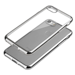 Custodia TPU Glossy Trasparente Bordo Argento Samsung Galaxy Note 7 SM-N930 Termoplastica Protettiva