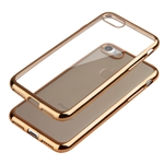 Custodia TPU Glossy Trasparente Bordo Oro Samsung Galaxy Note 7 SM-N930 Termoplastica Protettiva