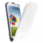 Custodia in Ecopelle Bianca Exclusive + pellicola per Samsung Galaxy S4 / i9500 / i9505