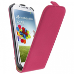 Custodia in Ecopelle Rosa Exclusive + pellicola per Samsung Galaxy S4 / i9500 / i9505