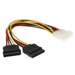 Cavo alimentazione da Molex a 2 Sata Serial Ata 15cm Materiale : Al+Mg