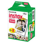 20 Photo Carta e Cartuccia Fotografica Fujifilm Instax Istant Film Mini Credit Card Size Photos 10x2