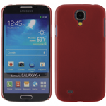 Custodia in PVC Rosso Trasparente Ultrasottile per Samsung i9505 / i9500 / Galaxy S4 / SIV