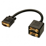 MACH POWER CAVO SDOPPIATORE DA 1 PORTA VGA MASCHIO A 2 PORTE VGA FEMMINA CV-AD-001